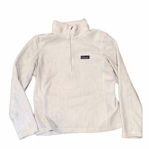 Patagonia Women's Micro D 1/4-Zip Fleece Pullover in Birch White Size Medium